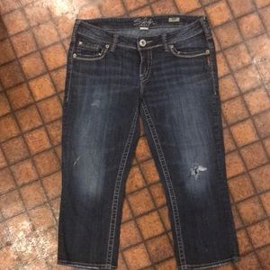 Silver Tab Jeans Aiko Capri